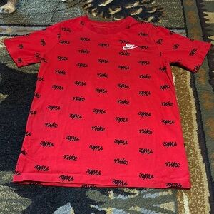 Nike Red and‎ Black Short Sleeve Tee